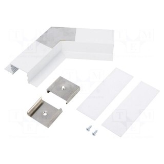 Connector 120° | white | aluminium | VARIO30-05