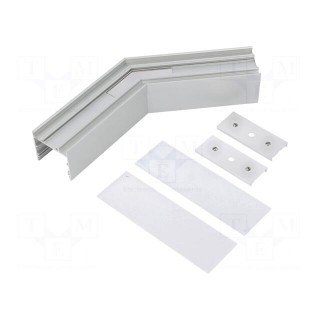 Connector 135° | silver | aluminium | anodized | VARIO30-02