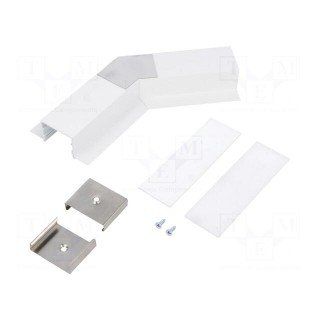 Connector 135° | white | aluminium | VARIO30-05