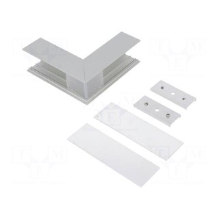 Connector 270° | silver | aluminium | Application: VARIO30-02