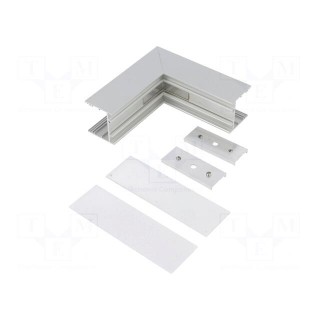 Connector 270° | silver | aluminium | Application: VARIO30-02
