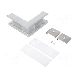 Connector 270° | silver | aluminium | Application: VARIO30-07