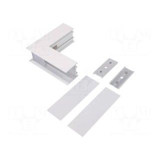 Connector 270° | white | aluminium | Application: VARIO30-02