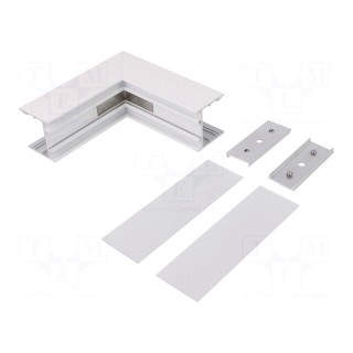 Connector 270° | white | aluminium | Application: VARIO30-02