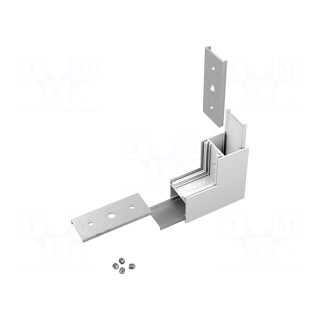 Connector 270° | white | aluminium,polycarbonate | LINEA20