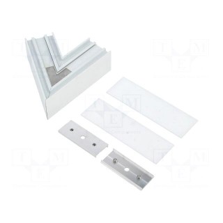 Connector 60° | white | aluminium | VARIO30-02