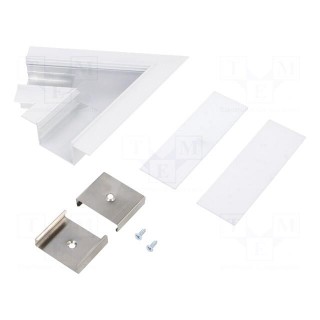Connector 60° | white | aluminium | Application: VARIO30-05