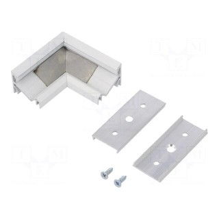 Connector 90° | white | aluminium | Application: CORNER14