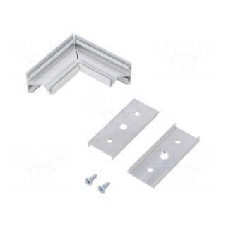 Connector 90° | white | aluminium | Application: CORNER14