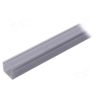Cover for LED profiles | black | 1m | G22S | push-in