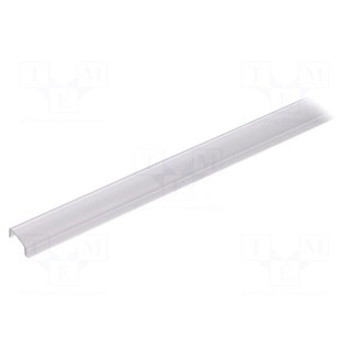 Cover for LED profiles | frosted | 1m | Application: PEN8 | V: I