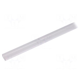 Cover for LED profiles | frosted | 1m | Kind of shutter: I | push-in
