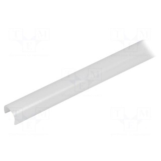 Cover for LED profiles | satin | 1m | G22R | push-in
