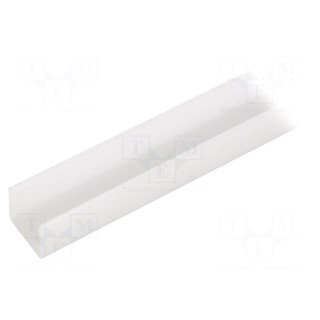 Cover for LED profiles | satin | 1m | G22S | push-in