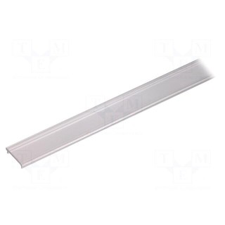 Cover for LED profiles | transparent | 1m | V: F | push-in