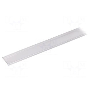 Cover for LED profiles | transparent | 2m | Kind of shutter: F