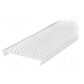 Cover for LED profiles | white | 1m | Kind of shutter: C10 | push-in