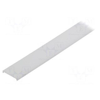 Cover for LED profiles | white | 1m | Kind of shutter: C9 | push-in