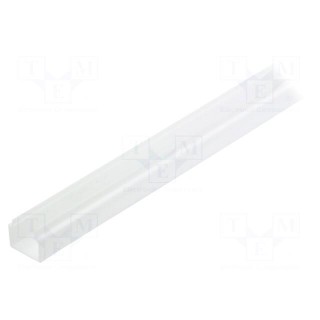 Cover for LED profiles | white | 1m | V: E7 | push-in