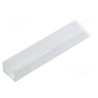 Cover for LED profiles | white | 1m | V: E9 | push-in
