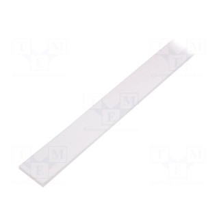 Cover for LED profiles | white | 1m | Kind of shutter: G | slide