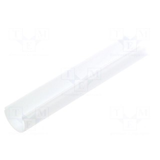 Cover for LED profiles | white | 1m | V: D9 | push-in