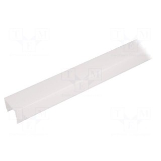 Cover for LED profiles | white | 2m | Kind of shutter: E9 | push-in