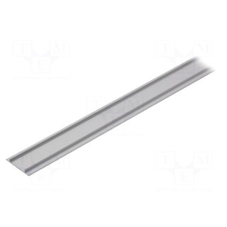 Cover | silver | 1m | aluminium | anodized | Application: for profiles
