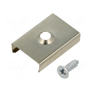 Flexible mounting plate S | natural | 20pcs | stainless steel