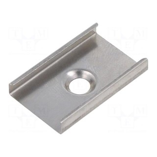 Flexible mounting plate U | natural | 20pcs | stainless steel