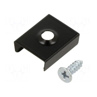 Flexible mounting plate Z | black | 20pcs | stainless steel