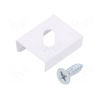 Flexible mounting plate Z | white | 20pcs | stainless steel