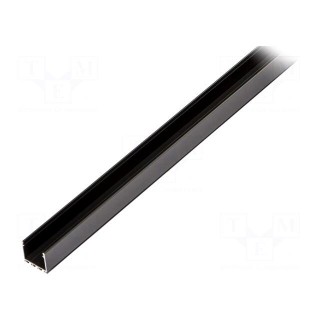 Profiles for LED modules | black | 1m | LIPOD | aluminium | anodized