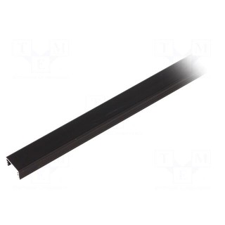Profiles for LED modules | black | L: 1m | SLIM8 | aluminium | surface