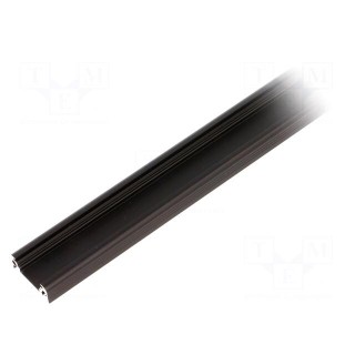Profiles for LED modules | black | L: 2m | SURFACE10 | aluminium