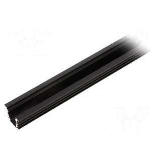 Profiles for LED modules | black | L: 2m | DEEP10 | aluminium