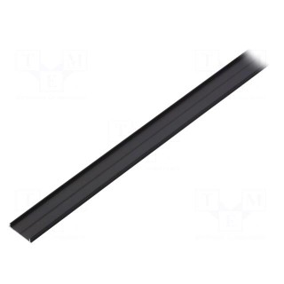 Profiles for LED modules | black | L: 1m | FIX16 | aluminium | surface