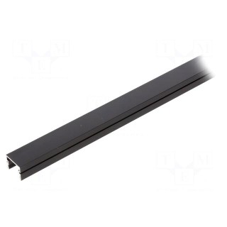 Profiles for LED modules | black | L: 1m | PDS-4-PLUS | aluminium