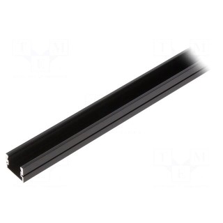 Profiles for LED modules | black | L: 1m | PDS-4-PLUS | aluminium