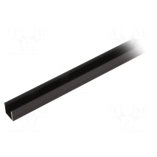 Profiles for LED modules | black | L: 1m | SMART10 | aluminium