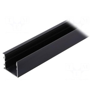 Profiles for LED modules | black | L: 1m | VARIO30-03 | aluminium