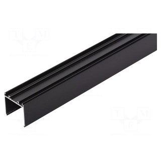 Profiles for LED modules | black | L: 1m | VARIO30-08 | aluminium