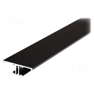 Profiles for LED modules | black | L: 2m | BACK10 | aluminium