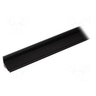 Profiles for LED modules | black | L: 2m | CABI12 | aluminium | angular