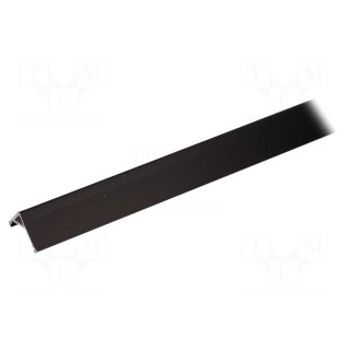 Profiles for LED modules | angular | black | L: 2m | aluminium | 30/60°