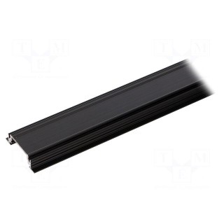 Profiles for LED modules | recessed | black | L: 2m | aluminium