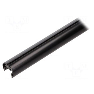Profiles for LED modules | black | L: 2m | PEN12 | aluminium | oval