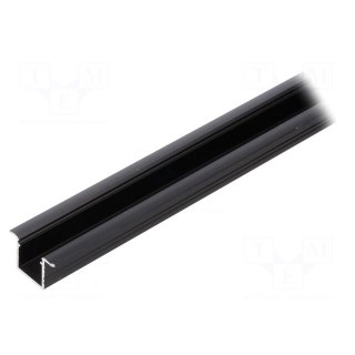 Profiles for LED modules | black | L: 2m | SMART-IN10 | aluminium