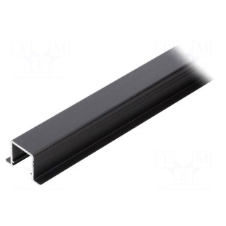 Profiles for LED modules | black | L: 2m | SMART-IN10 | aluminium