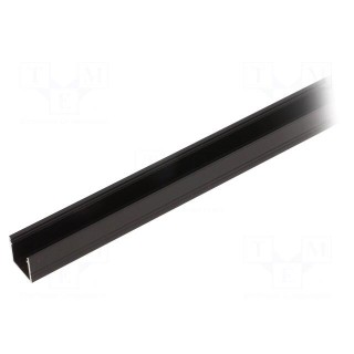 Profiles for LED modules | black | L: 2m | SMART10 | aluminium